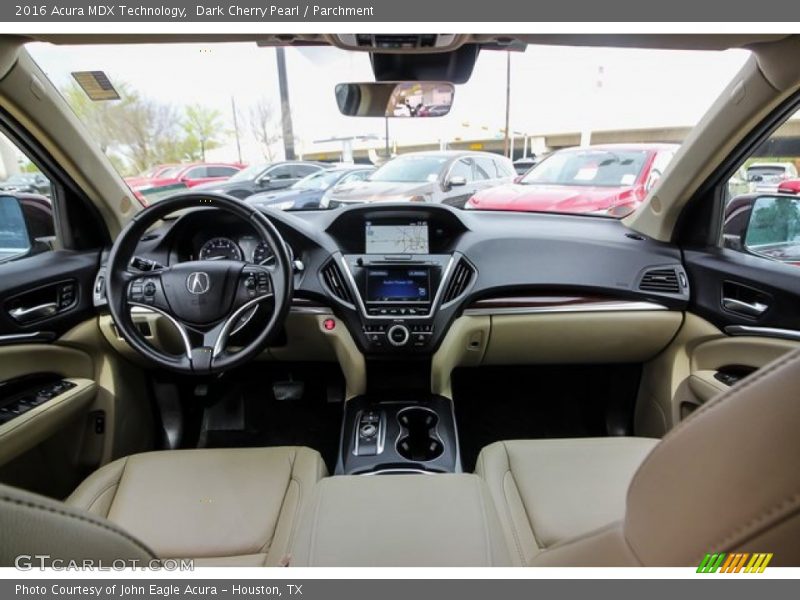 Dark Cherry Pearl / Parchment 2016 Acura MDX Technology