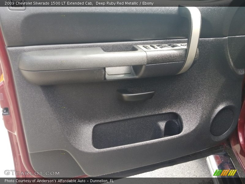 Deep Ruby Red Metallic / Ebony 2009 Chevrolet Silverado 1500 LT Extended Cab