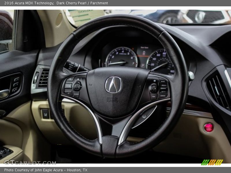 Dark Cherry Pearl / Parchment 2016 Acura MDX Technology