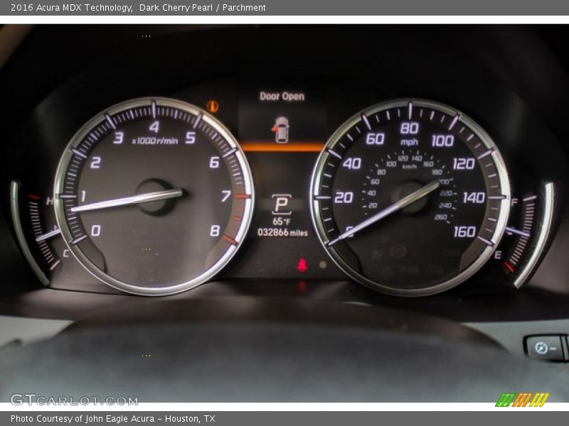 Dark Cherry Pearl / Parchment 2016 Acura MDX Technology