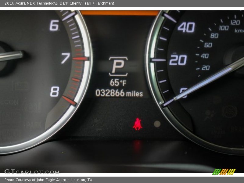 Dark Cherry Pearl / Parchment 2016 Acura MDX Technology