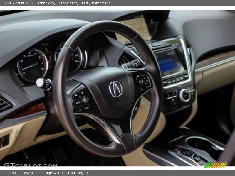 Dark Cherry Pearl / Parchment 2016 Acura MDX Technology