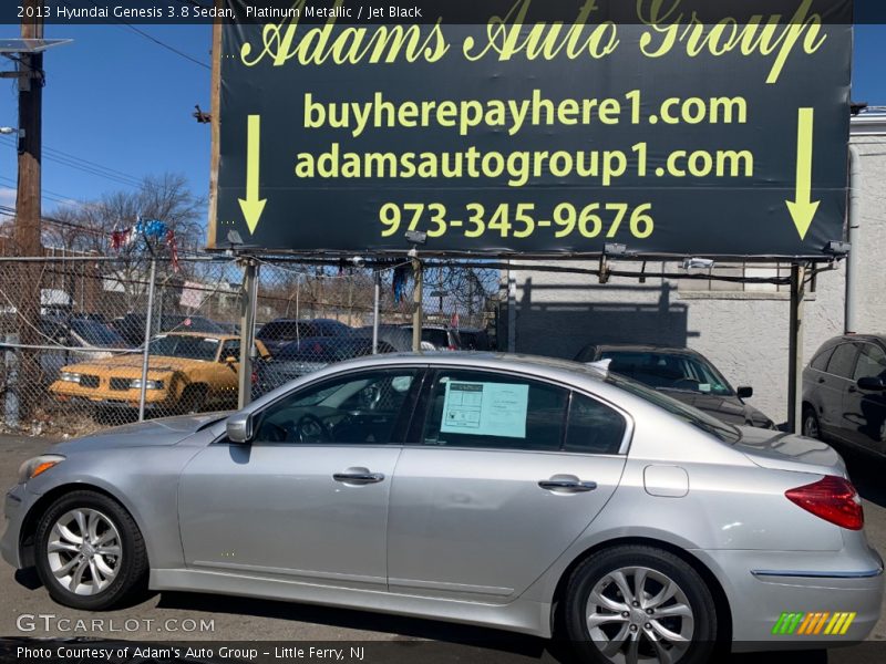 Platinum Metallic / Jet Black 2013 Hyundai Genesis 3.8 Sedan