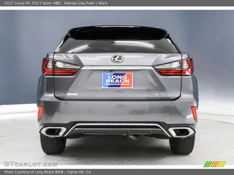 Nebula Gray Pearl / Black 2017 Lexus RX 350 F Sport AWD