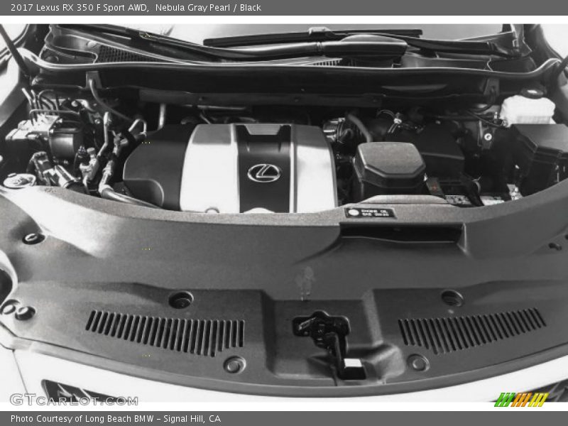 Nebula Gray Pearl / Black 2017 Lexus RX 350 F Sport AWD
