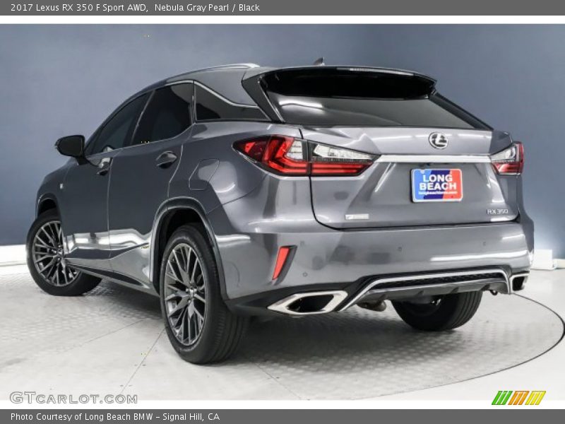Nebula Gray Pearl / Black 2017 Lexus RX 350 F Sport AWD