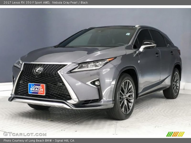 Nebula Gray Pearl / Black 2017 Lexus RX 350 F Sport AWD