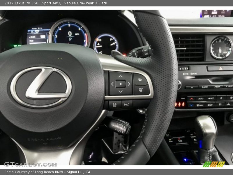 Nebula Gray Pearl / Black 2017 Lexus RX 350 F Sport AWD
