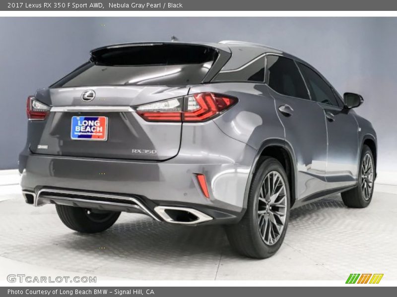 Nebula Gray Pearl / Black 2017 Lexus RX 350 F Sport AWD
