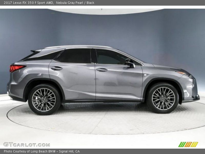 Nebula Gray Pearl / Black 2017 Lexus RX 350 F Sport AWD