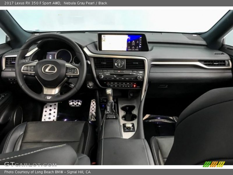 Nebula Gray Pearl / Black 2017 Lexus RX 350 F Sport AWD