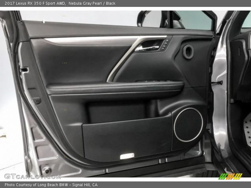 Nebula Gray Pearl / Black 2017 Lexus RX 350 F Sport AWD