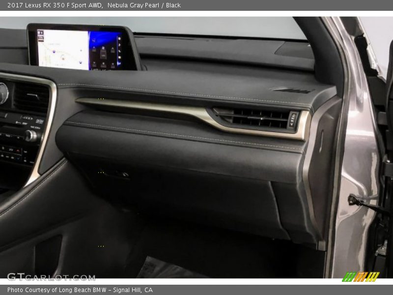Nebula Gray Pearl / Black 2017 Lexus RX 350 F Sport AWD