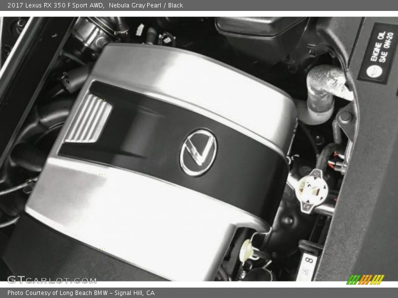 Nebula Gray Pearl / Black 2017 Lexus RX 350 F Sport AWD