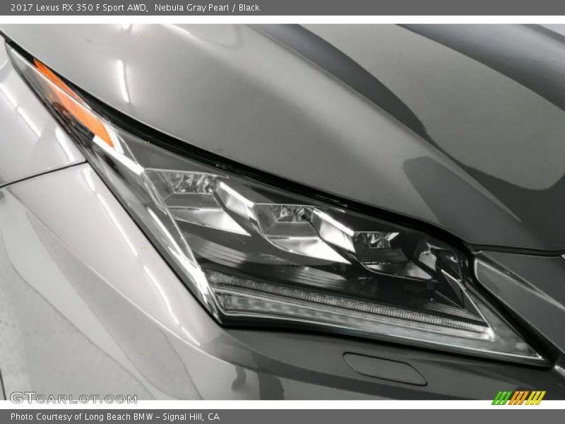Nebula Gray Pearl / Black 2017 Lexus RX 350 F Sport AWD