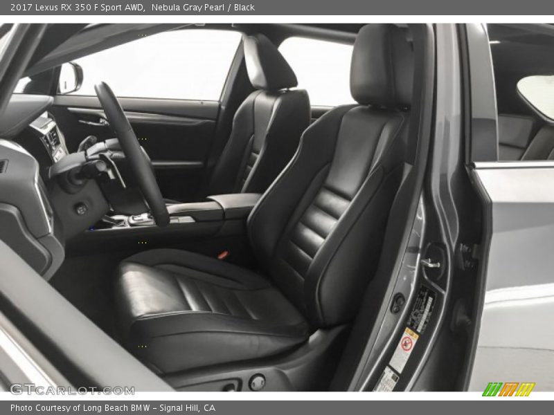 Nebula Gray Pearl / Black 2017 Lexus RX 350 F Sport AWD
