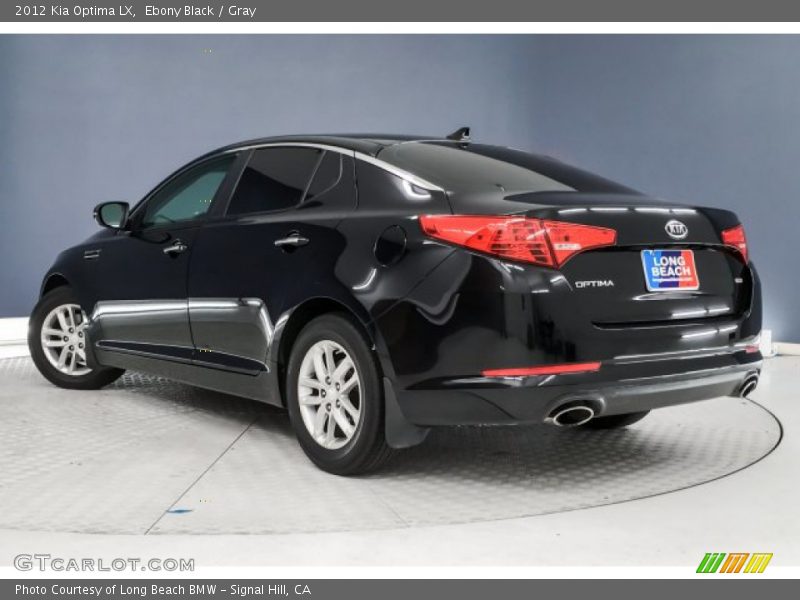 Ebony Black / Gray 2012 Kia Optima LX