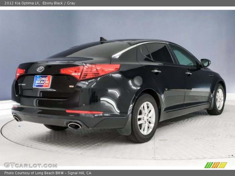 Ebony Black / Gray 2012 Kia Optima LX