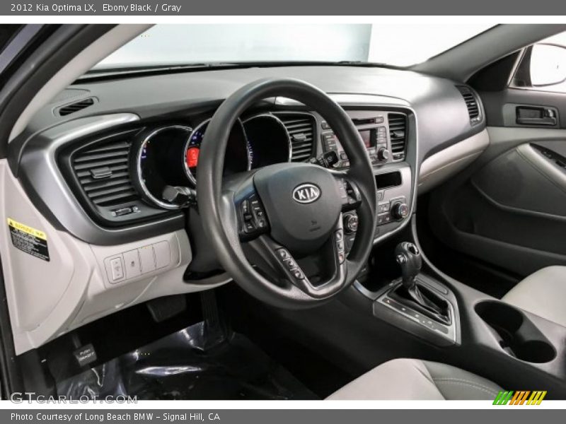 Ebony Black / Gray 2012 Kia Optima LX