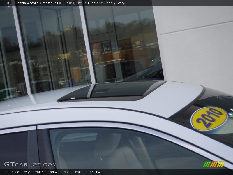 White Diamond Pearl / Ivory 2010 Honda Accord Crosstour EX-L 4WD