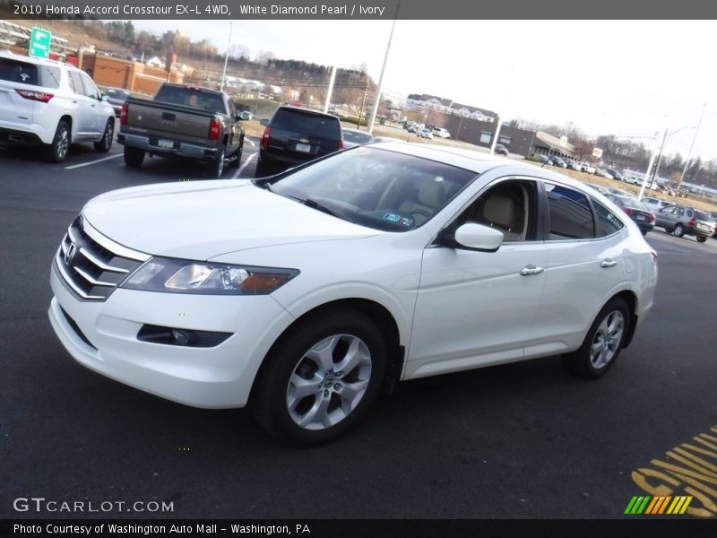 White Diamond Pearl / Ivory 2010 Honda Accord Crosstour EX-L 4WD