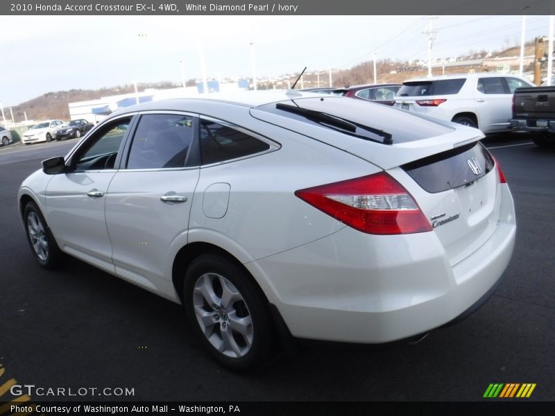 White Diamond Pearl / Ivory 2010 Honda Accord Crosstour EX-L 4WD