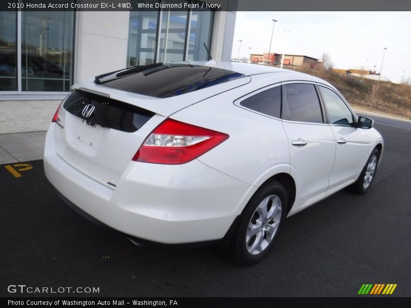 White Diamond Pearl / Ivory 2010 Honda Accord Crosstour EX-L 4WD