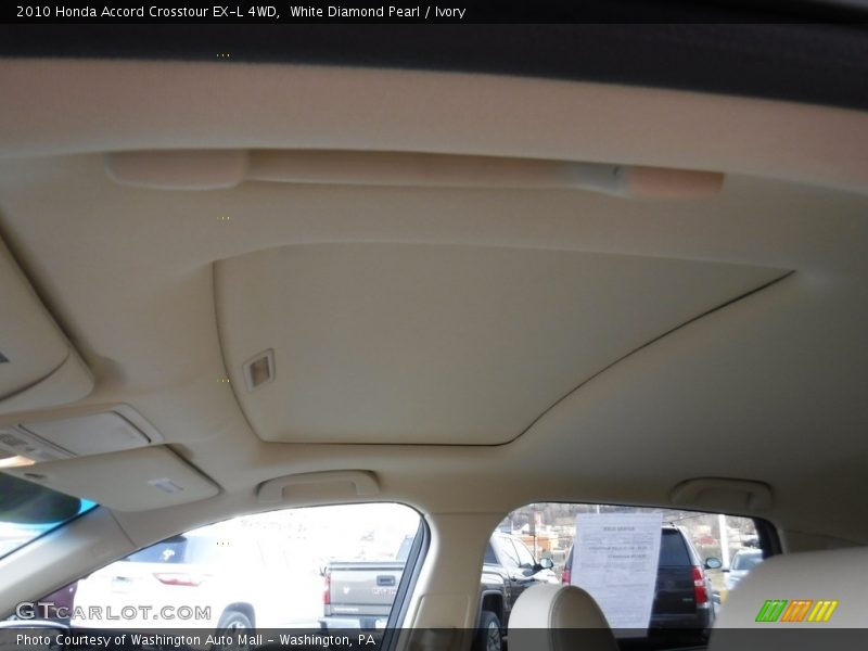 White Diamond Pearl / Ivory 2010 Honda Accord Crosstour EX-L 4WD