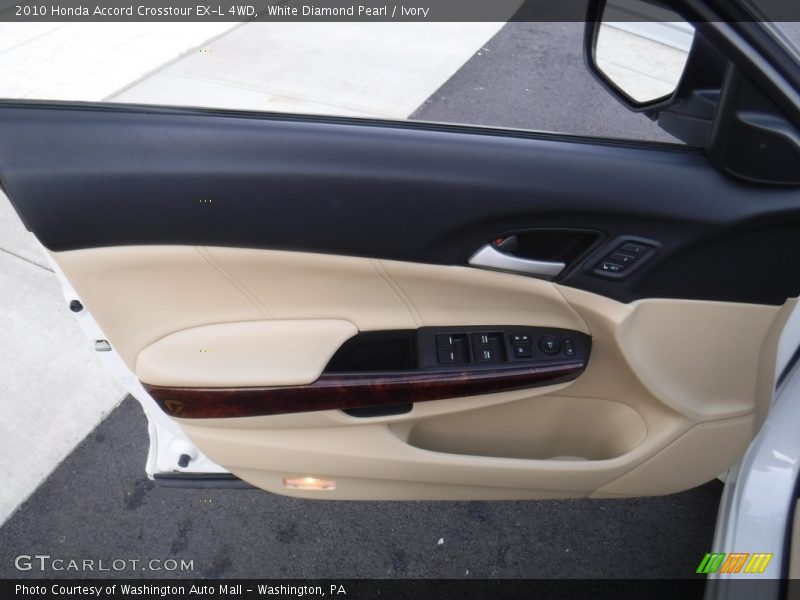 White Diamond Pearl / Ivory 2010 Honda Accord Crosstour EX-L 4WD