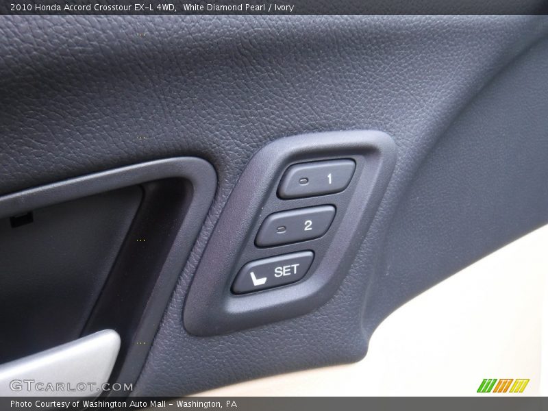 White Diamond Pearl / Ivory 2010 Honda Accord Crosstour EX-L 4WD