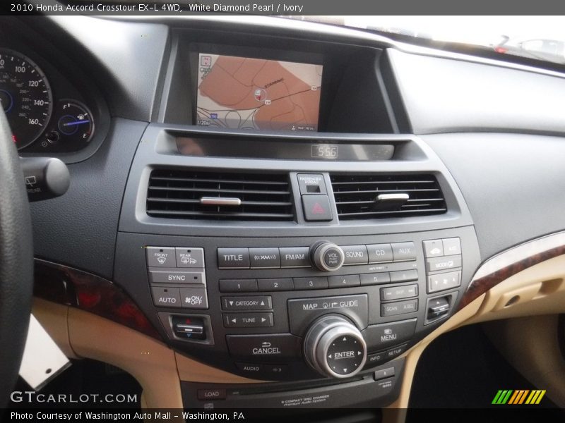 White Diamond Pearl / Ivory 2010 Honda Accord Crosstour EX-L 4WD
