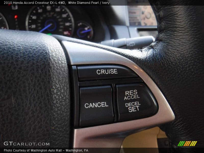 White Diamond Pearl / Ivory 2010 Honda Accord Crosstour EX-L 4WD