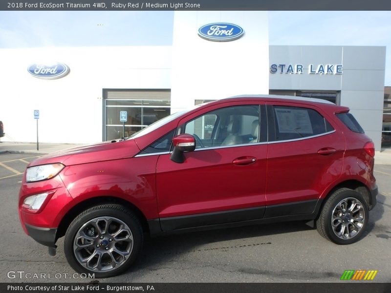 Ruby Red / Medium Light Stone 2018 Ford EcoSport Titanium 4WD
