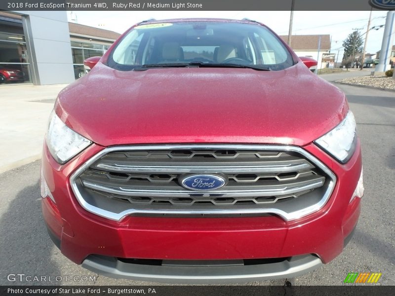 Ruby Red / Medium Light Stone 2018 Ford EcoSport Titanium 4WD