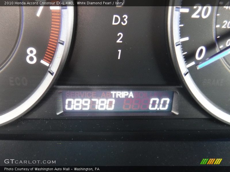 White Diamond Pearl / Ivory 2010 Honda Accord Crosstour EX-L 4WD