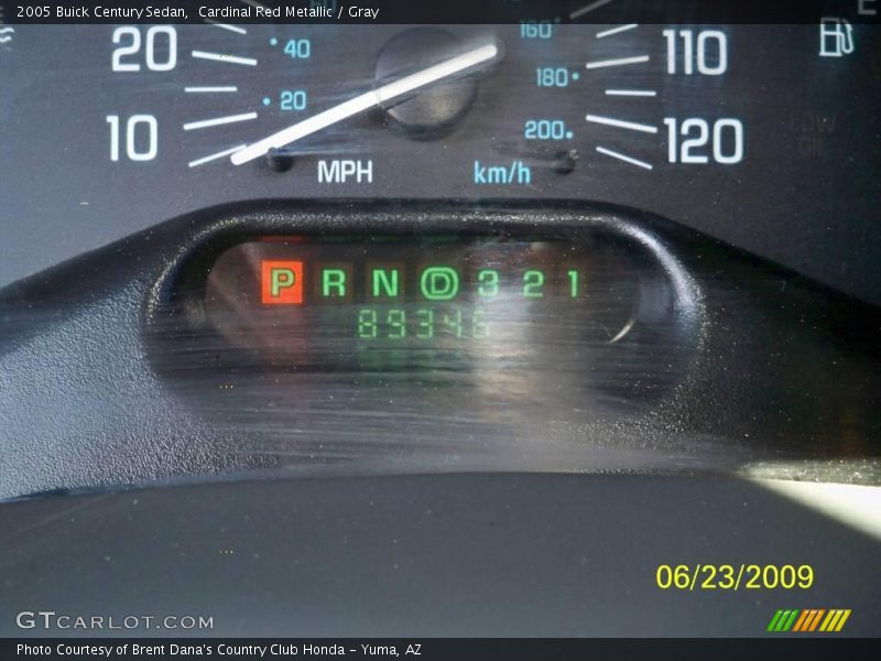 Cardinal Red Metallic / Gray 2005 Buick Century Sedan