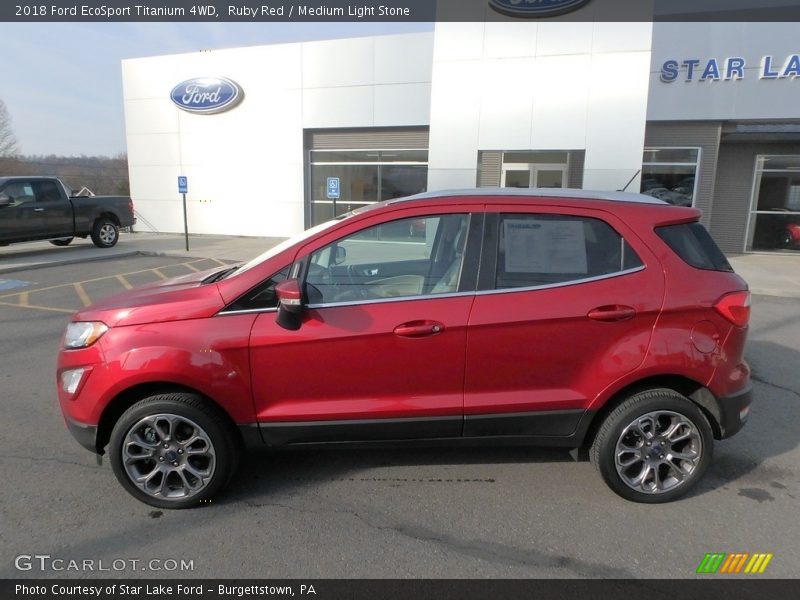 Ruby Red / Medium Light Stone 2018 Ford EcoSport Titanium 4WD