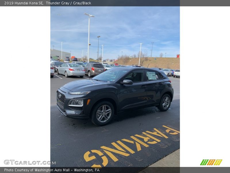 Thunder Gray / Gray/Black 2019 Hyundai Kona SE