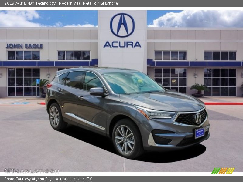 Modern Steel Metallic / Graystone 2019 Acura RDX Technology