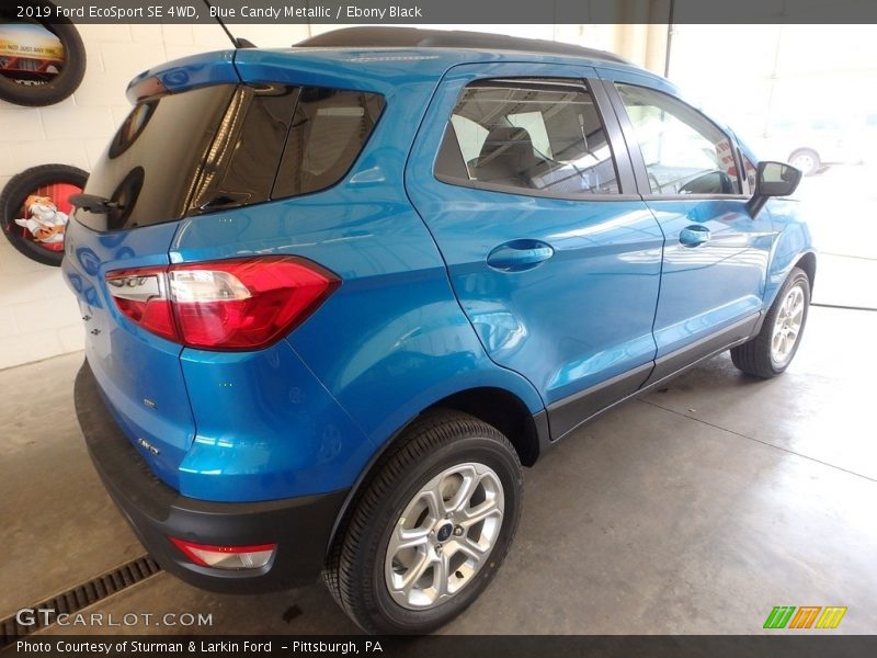 Blue Candy Metallic / Ebony Black 2019 Ford EcoSport SE 4WD