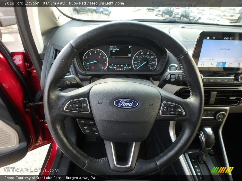 Ruby Red / Medium Light Stone 2018 Ford EcoSport Titanium 4WD