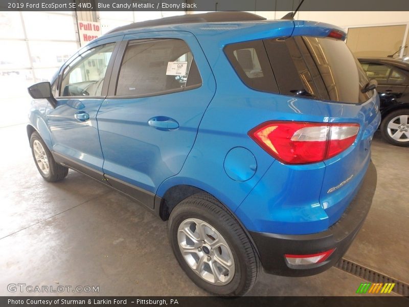 Blue Candy Metallic / Ebony Black 2019 Ford EcoSport SE 4WD