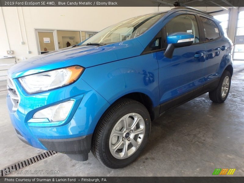 Blue Candy Metallic / Ebony Black 2019 Ford EcoSport SE 4WD