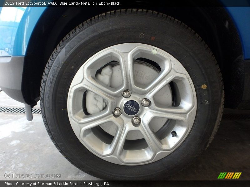 Blue Candy Metallic / Ebony Black 2019 Ford EcoSport SE 4WD