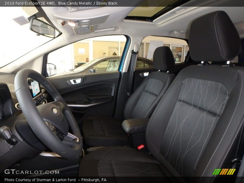 Blue Candy Metallic / Ebony Black 2019 Ford EcoSport SE 4WD