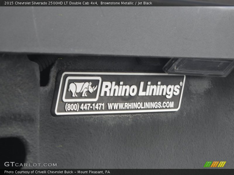 Brownstone Metallic / Jet Black 2015 Chevrolet Silverado 2500HD LT Double Cab 4x4