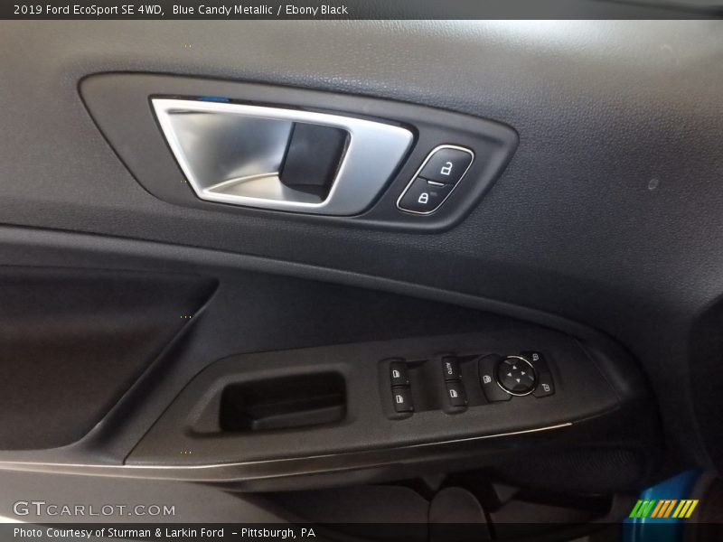Blue Candy Metallic / Ebony Black 2019 Ford EcoSport SE 4WD
