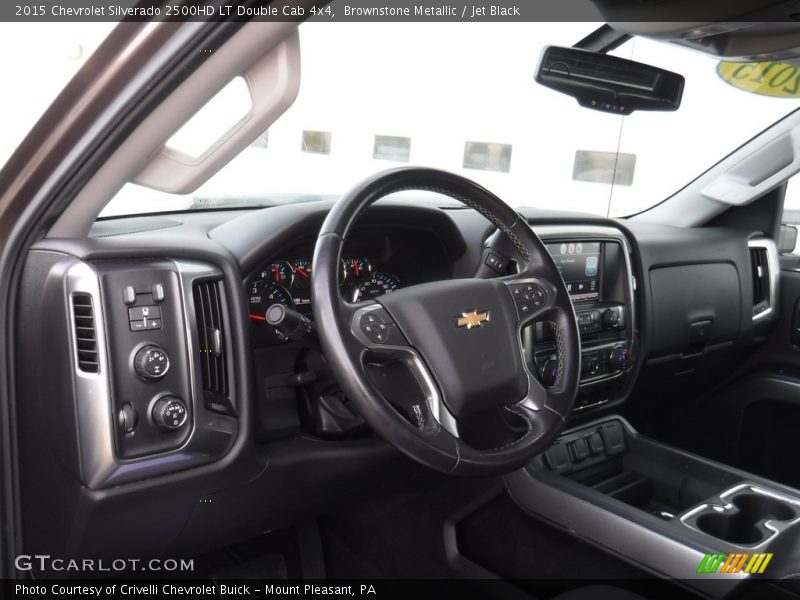Brownstone Metallic / Jet Black 2015 Chevrolet Silverado 2500HD LT Double Cab 4x4