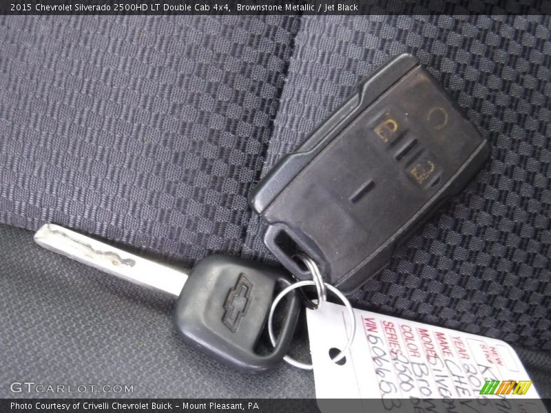 Brownstone Metallic / Jet Black 2015 Chevrolet Silverado 2500HD LT Double Cab 4x4