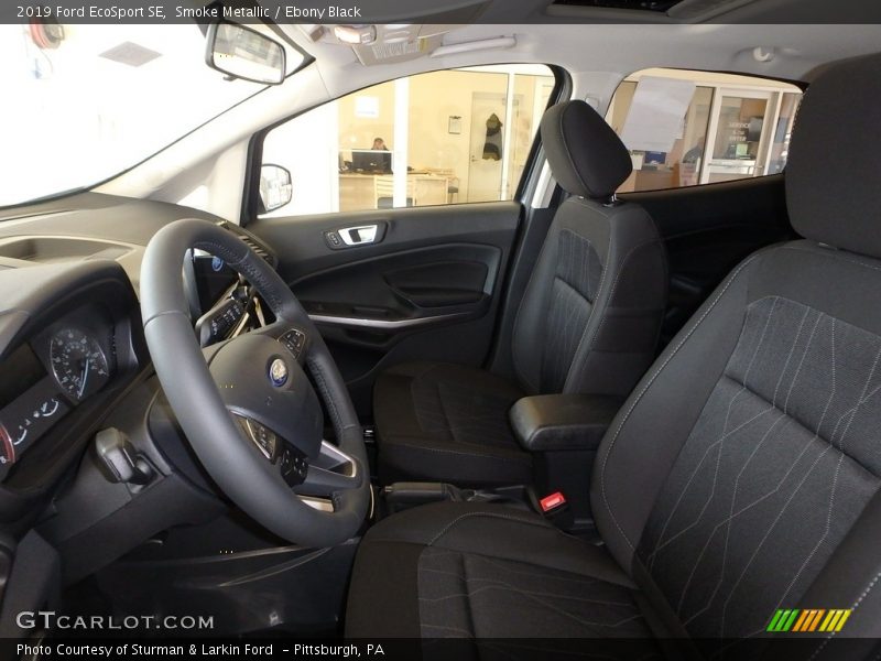Smoke Metallic / Ebony Black 2019 Ford EcoSport SE